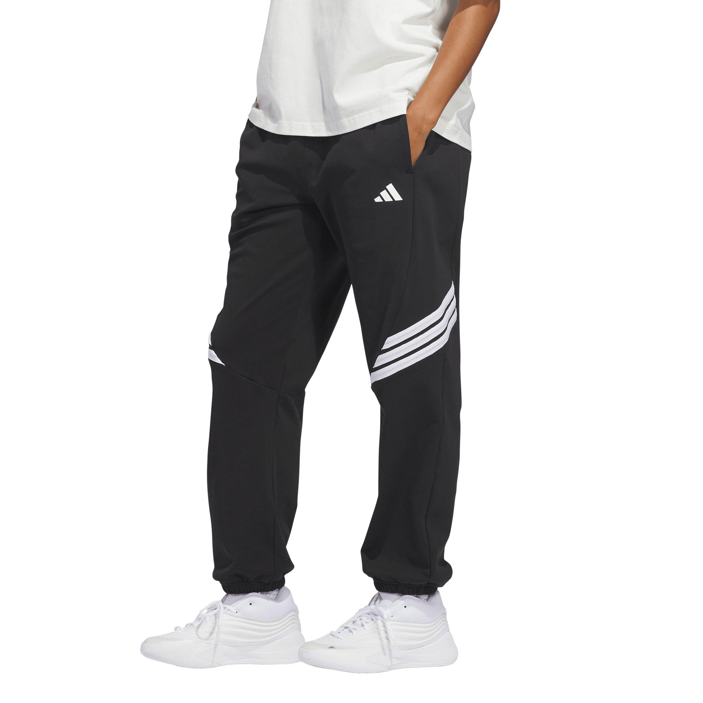 adidas Women's Crazy Warm Fleece Tracksuit Bottoms - Black - BLACK
